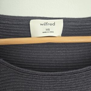 WILFRED Gray Women's Linen Blend Sweater